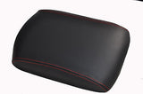 FITS PEUGEOT 607 LEATHER ARMREST COVER ONLY RED STITCH CUSTOM NEW MADE IN UK