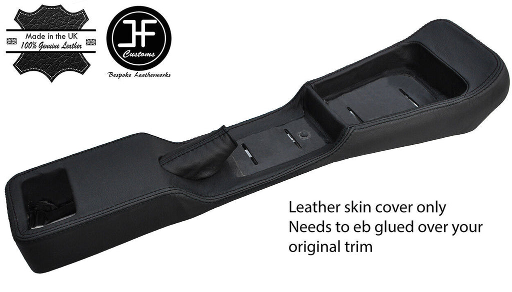 BLACK STITCH CENTER CONSOLE & HANDBRAKE COVER FITS ALFA ROMEO GIULIA SUPER TI