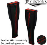 RED STITCH LEATHER COVERS FOR DEFENDER 90 83-06 INTERIOR RECOVERY STARTER KIT