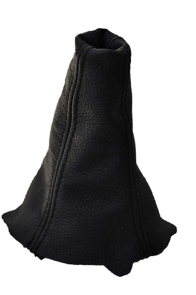 BLACK DOUBLE STITCH FITS MITSUBISHI LANCER EVO IV V VI COLT GEAR GAITER