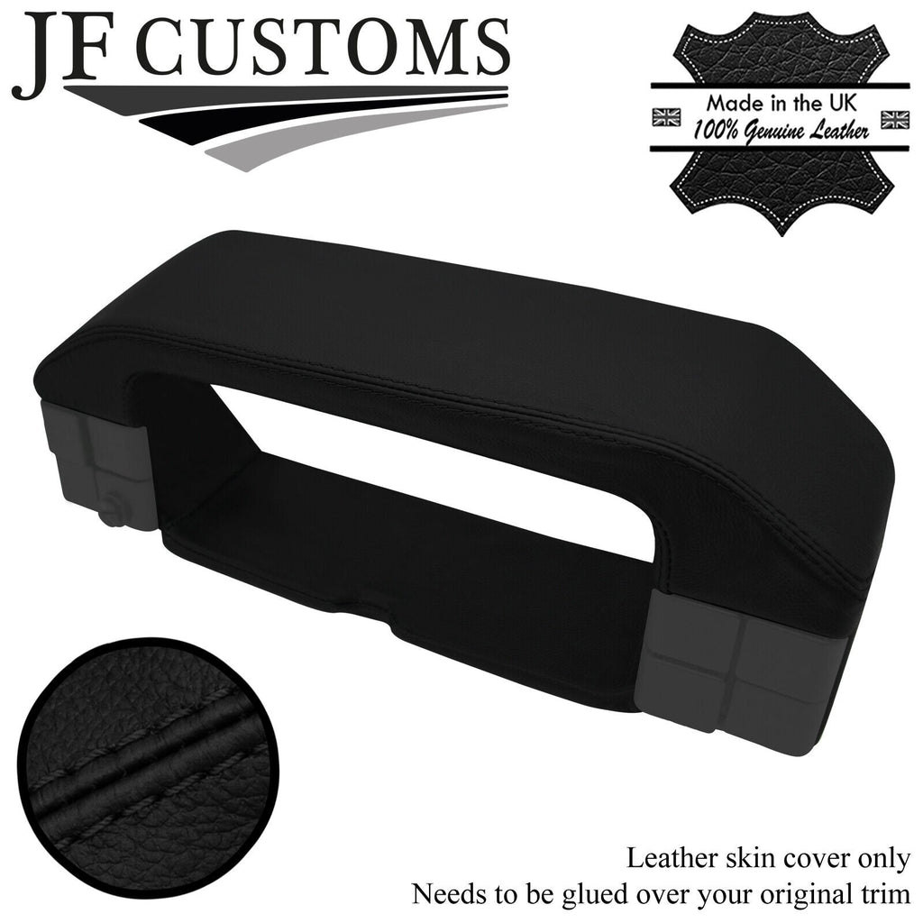BLACK STITCH LEATHER SPEEDO SURROUND HOOD COVER FOR LAND ROVER DISCOVERY MK1
