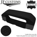 BLACK STITCH LEATHER SPEEDO SURROUND HOOD COVER FOR LAND ROVER DISCOVERY MK1