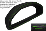 GREEN STITCH GAUGE HOOD SPEEDO LEATHER COVER FITS FORD FIESTA MK3 XR2 1989-1996