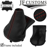 D RED STITCH ITALIAN LEATHER AUTO GEAR GAITER + FRAME FOR KIA CERATO MK3 18-21