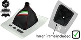 RED STITCH ITALIAN STRIPE GEAR GAITER+ PLASTIC FRAME FOR ALFA ROMEO 159 05-11
