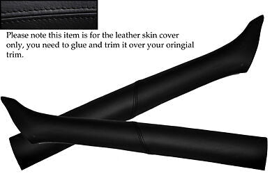 BLACK STITCH FITS VW GOLF MK4 4 IV 98-05 2XWINDSCREEN PILLAR LEATHER COVERS ONLY