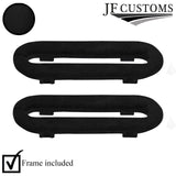2X SEAT BELT GUIDE SURROUND ROSE TRIM COVERS+FRAME FOR PORSCHE 924 924S 944 968