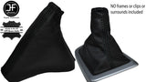 BLACK STITCHING REAL LEATHER GEAR & HANDBRAKE GAITER FITS HONDA CIVIC MK9 12-15