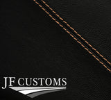 BEIGE STITCH LEATHER 2X FRONT DOOR COVERS FOR FORD TRANSIT CUSTOM MK8 13-18