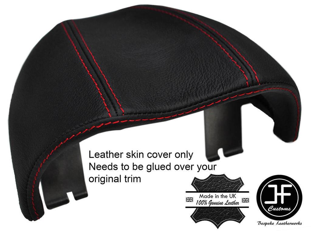 RED STITCH REAL LEATHER SPEEDO GAUGE HOOD COVER FITS LOTUS ELISE S2 2002-2007