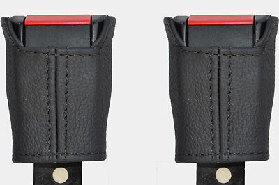 black stitch FITS VW VOLKSWAGEN BEETLE 02-12  2X FRONT SEAT BELT STALK COVERS