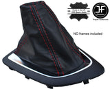RED  STITCH AUTO AUTOMATIC LEATHER GEAR GAITER FITS BMW 2 F45 ACTIVE TOURER