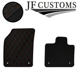 TAN DIAMOND STITCH VINYL 4X TAILORED FLOOR CARPET FOR VOLVO XC90 MK2 15-21 JF1