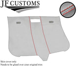 RED STITCH ROOF LINING HEADLINING LIGHT GREY LUXE COVER FOR AUDI TT MK2 06-14