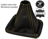 YELLOW STITCH REAL LEATHER MANUAL GEAR GAITER FOR ALFA ROMEO GIULIETTA 2010-2017