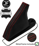 RED  STITCH TOP GRAIN LEATHER HANDBRAKE BOOT+METAL FRAME FOR LEXUS IS 06-12