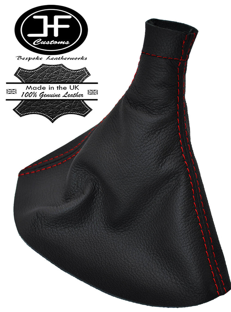 RED STITCHING LEATHER GEAR GAITER FITS RENAULT KADJAR 2015+ CUSTOM NEW