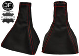 RED STITCH REAL LEATHER MANUAL GEAR FITS VAUXHALL OPEL CORSA C COMBO 2000-06