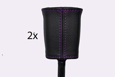 purple stitch FITS MGF MGTF MK1 MK2 1995-2002 2X SEAT BELT STALK LEATHER COVERS