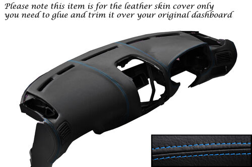 BLUE STITCH DASH DASHBOARD LEATHER SKIN COVER FITS MITSUBISHI FTO 1994-2001