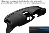 BLUE STITCH DASH DASHBOARD LEATHER SKIN COVER FITS MITSUBISHI FTO 1994-2001