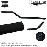 BLUE STITCH DASH PADS LEATHER COVER FOR TRIUMPH SPITFIRE MK4 GT6 CUSTOM NEW