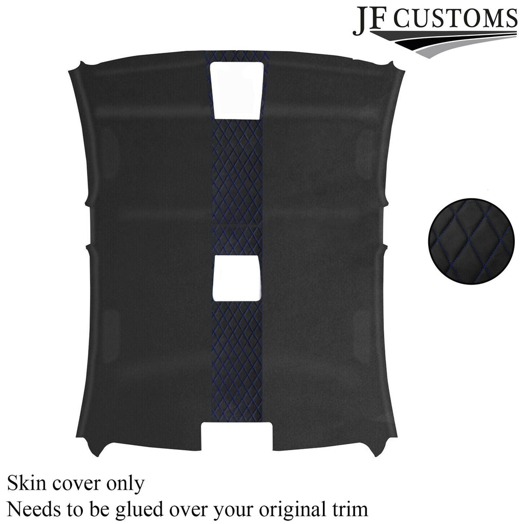 DSG2 RED R BLUE STITCH D GREY LUXE SUEDE HEADLINER COVER FOR BMW E90 SALOON