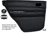 BLACK STITCH 2X REAR FULL DOOR CARD LEATHER COVERS FITS PATROL Y61 1998-2013