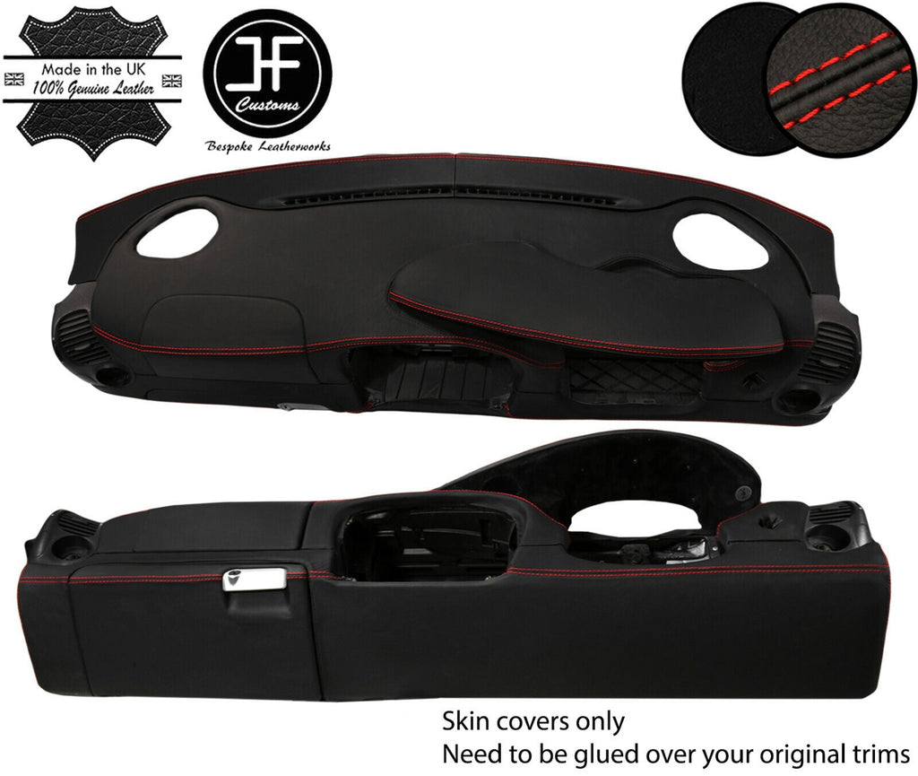 RED STITCH DASH DASHBOARD LEATHER COVER FOR PORSCHE CARRERA 911 996 01-05 JF1