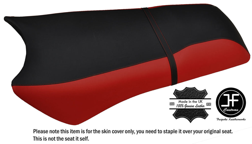 BLACK & D RED CUSTOM FITS ARCTIC CAT TIGERSHARK DAYTONA 97-98 VINYL SEAT COVER
