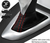 RED STITCH NAPPA LEATHER AUTOMATIC GEAR GAITER FOR BMW 2 SERIES F22 F23 13-19