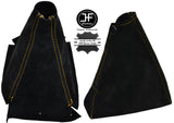 YELLOW STITCH FOR NISSAN SKYLINE R33 GTS GTR GTST 1993-1998 SUEDE GEAR HANDBRAKE