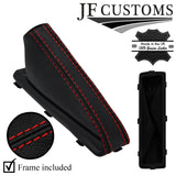 RED STITCH LEATHER HANDBRAKE GAITER+FRAME FOR BMW X3 E83 03-10 NON ARMREST