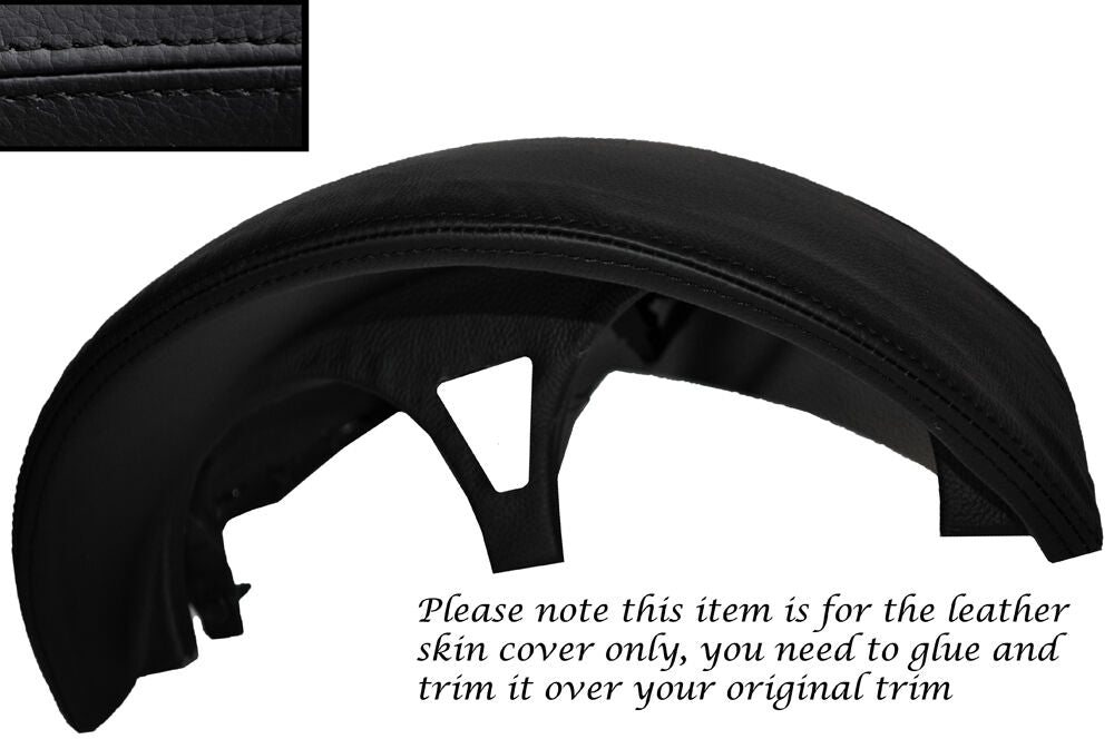 BLACK STITCH SPEEDO HOOD TRIM LEATHER SKIN COVER FITS CHEVROLET KALOS 2005-2011