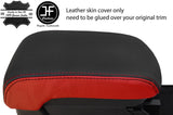 BLACK & RED 2 TONE ARMREST LID LEATHER COVER FOR MITSUBISHI LANCER GS2 08-16