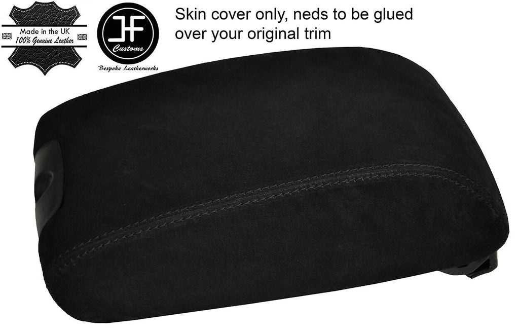 BACK STITCHING ARMREST LID REAL SUEDE COVER FITS JEEP WRANGLER 2011-2017