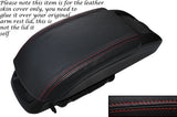 RED STITCH LEATHER ARMREST SKIN COVER FITS VAUXHALL OPEL ZAFIRA C 2012-2014