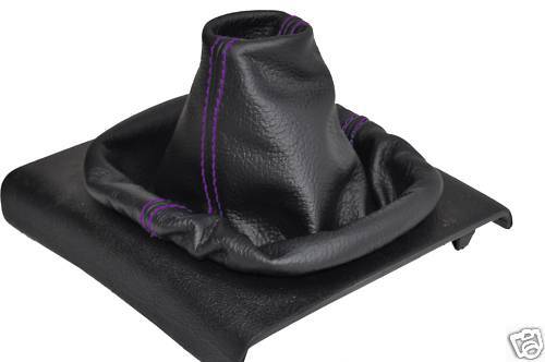 FITS VW GOLF MK4 PURPLE STITCH LEATHER GEAR STICK GAITER NEW CUSTOM NEW