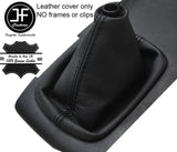 BLACK STITCH TOP GRAIN REAL LEATHER MANUAL GEAR GAITER FOR AUDI A6 C5 1998-2004