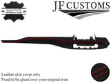 RED STITCH ITALIAN LEATHER DASHBOARD TRIM COVER FOR FORD FOCUS MK4 18-20