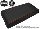 RED STITCH TOP GRAIN REAL LEATHER ARMREST COVER FITS DODGE NITRO 2007-2012