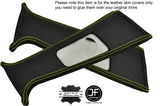 YELLOW STITCHING 2X UPPER B PILLAR LEATHER COVERS FITS BMW 5 SERIES E39 96-2003