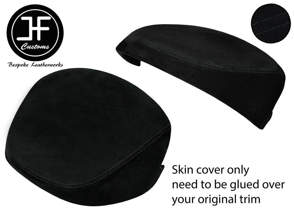 BLACK STITCH SPEEDO COWL HOOD SUEDE COVER FITS LAND ROVER DISCOVERY 4 09-16