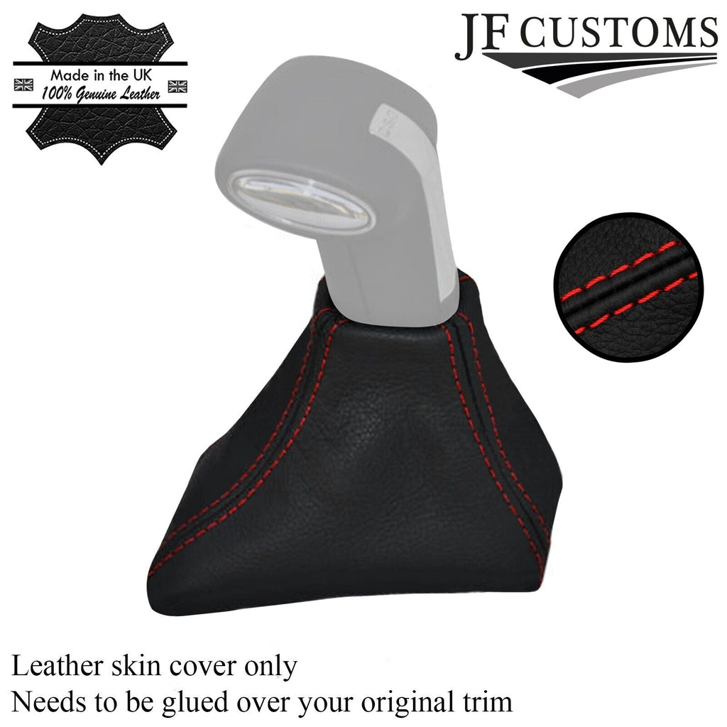 FITS VW PASSAT B6 05-10 RED STITCH DSG AUTOMATIC GEAR LEATHER COVER CUSTOM NEW