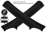 BLACK STITCH 2X A POST PILLAR REAL LEATHER COVERS FITS DODGE VIPER 2003-2010