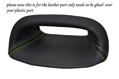 green stitch FITS ROVER 200 25 MG ZR 95-05 DASH CLOCK SURROUND LEATHER COVER