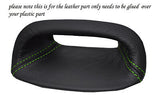 green stitch FITS ROVER 200 25 MG ZR 95-05 DASH CLOCK SURROUND LEATHER COVER
