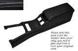 WHITE STITCH CENTRE CONSOLE COVER&ARMREST LEATHER COVERS FITS TOYOTA SUPRA MK3