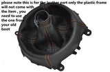 orange stitching FITS MAZDA 321 RX8 2003+ LEATHER GEAR GAITER GAITOR CUSTOM NEW