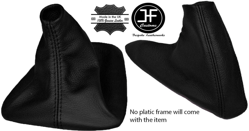 BLACK LEATHER FITS BMW 3 SERIES E36 E46 BOOTS GEAR+HANDBRAKE SET 1992-2005